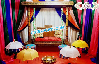 Arabic Wedding Mehandi Ceremony Setup
