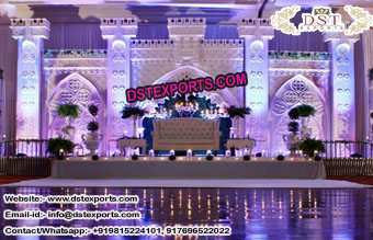 English Reception Stage Decor for Marriage