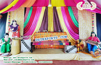 Punjabi Village Theme Stage Decoration
