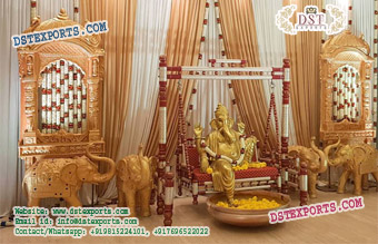 Wedding Ganesha On Swing Entrance Decor