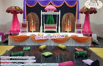 Best Mehndi Event Stage Decoration