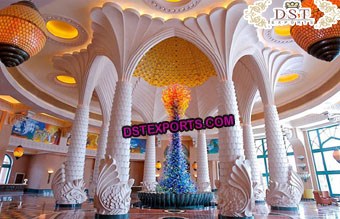 Exclusive Wedding Palm Tree Pillar Decoration