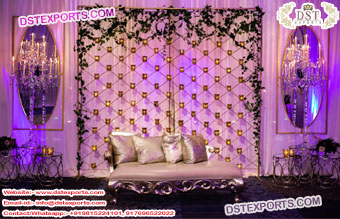 Asian Wedding Candle Back Wall Decoration