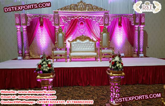 Asian Wedding Elegant Reception Stage