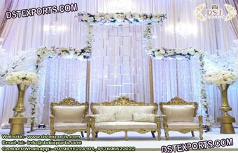 Glamorous Candle Wall Stage Decoration