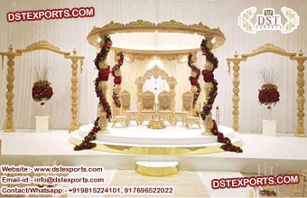 Wedding Wooden Raj Mahal Mandap