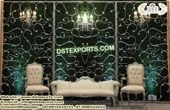 Latest Designer Wedding Stage Glowing Candle walls