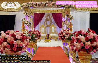 Stylish Wedding Crystal Mandap Nashville