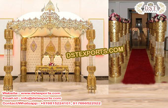 Maharaja Wedding Crown Crystal Mandap