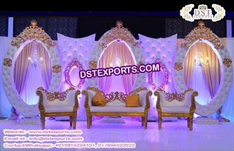 Wedding White Luxury Leather Back-walls