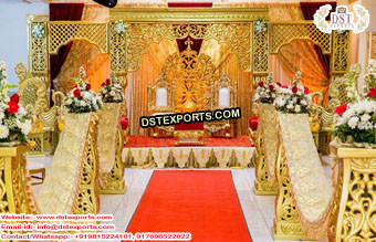 Royal Wedding Golden Rajwada Mandap