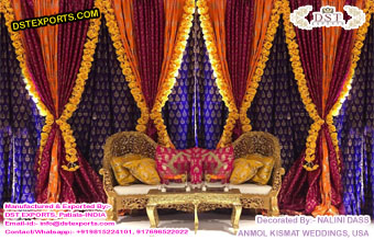 Indian Wedding Zari Work Backdrops