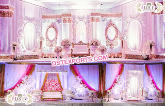 Stylish South Asian Wedding Fiber Stage