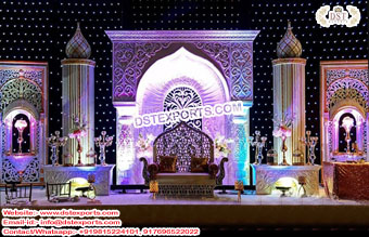 Moroccan Theme Wedding Reception Stage