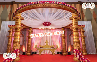 Indian Wedding Golden FRP Devdas Mandap