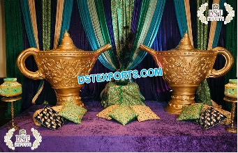 Wedding Mehndi Decoration Aladdin Lamps