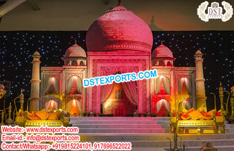 Splendid Taj Mahal Fiber Wedding Stage Decor
