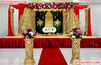 Traditional Tamil Wedding Mandap Decoration