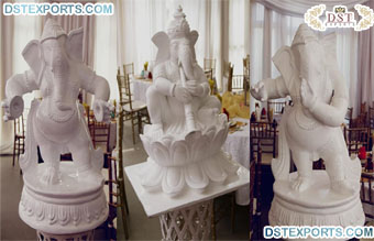 Musical Ganesha Fiber Statues for Wedding