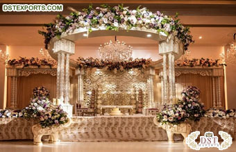 Luxury Indian Wedding White Palace Mandap