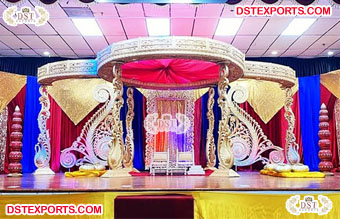 Gujarati Wedding Decor Swan Theme Mandap