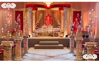 Gorgeous Rose Mandap for Hindu Wedding Decor