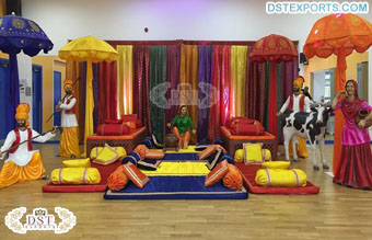Punjabi Pre-Wedding Event Decoration Props