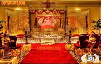 Traditional Hindu Wedding Sankheda Mandap Setup