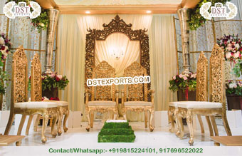 Maharani Wedding Mandap Vedi Chairs Set