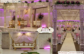 Luxury White Maharani Wedding Mandap UK
