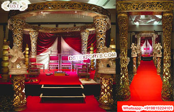 Exclusive Four Pillars Wedding Mandap