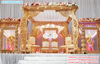 MaharajaWedding Wooden Mandap Decoration