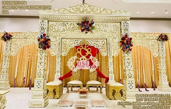 Grand Bollywood Theme Wedding Mandap Setup