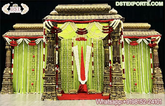 Marathi Wedding Decor FRP Manavari Mandap Setup