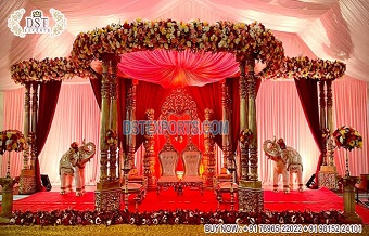 Marvelous Indian Marriage Double Pole Mandap