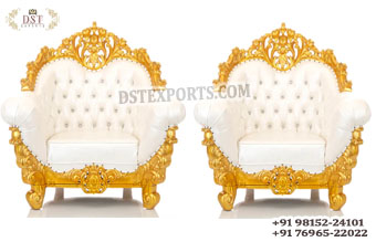 Lovely Wedding Stage Decor Bride Groom Chairs