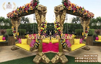 Outdoor Mehndi Function Swing For Bride Groom