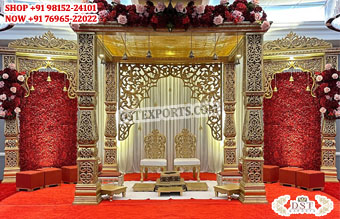 Royal Bollywood Theme Wedding Maharaja Mandap