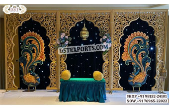 Mehndi Night Stage Mehrab Frame Decoration