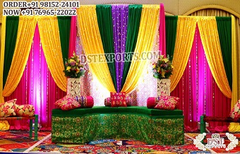 Stylish Ladies Sangeet Event Stage Decoration