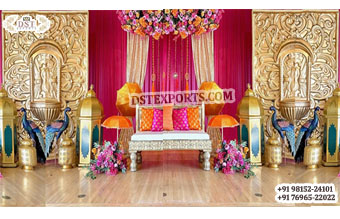 Mehndi Party Stage Decor Frame and Props