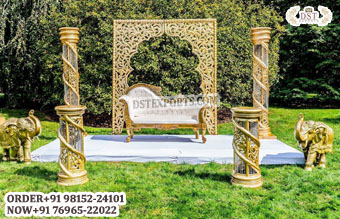 Outdoor Muslim Wedding Event Stage Decor