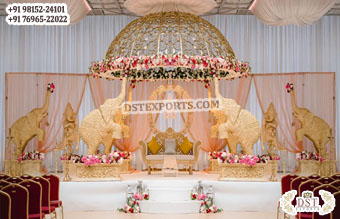 Indian & Western Fusion Wedding Dome Stage