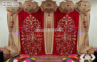Attractive Mehndi and Maiya Decor Backdrops Drapes