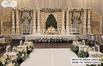 Grandeur Stage Setup for Bengali Wedding