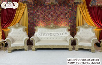Majestic Maharaja Sofa Set for Mehndi Stage