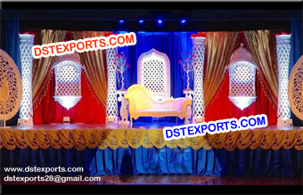 Asian Wedding Jhrokha Stage Decorations