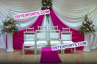 Indian Wedding Wooden Sankheda Chairs