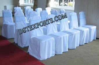 WEDDING NEW WHITE CHAIR COVERS