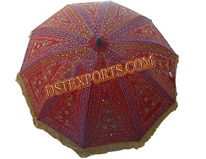 INDIAN WEDDING EMBROIDERED UMBRELLAS